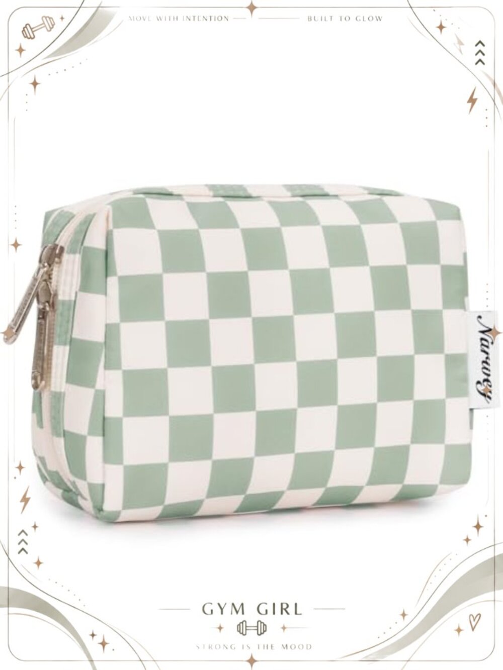Small Water-Resistant Makeup Bag Mini Cosmetic Pouch Purse Organizer